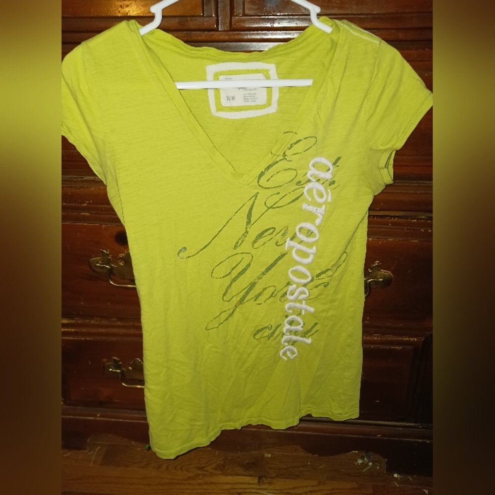 Neon green aeropostale t shirt